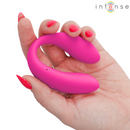 Intense - nora stimolatore vibrante a morsetto rosa