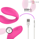 Intense - nora stimolatore vibrante a morsetto rosa