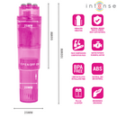 Intenso - mini massaggiatore kurt con 4 testine intercambiabili rosa