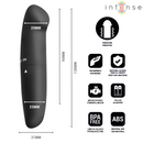 Intense - vibratore per il punto g phil nero 13 cm