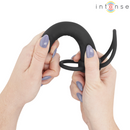 Intense - lucas dildo anale con anello per pene e testicoli in silicone