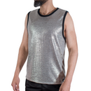 Macho - t-shirt con glitter fini l/xl