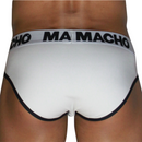 Macho - mch006 classic slip bianco + nero l