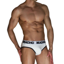 Macho - mch006 classic slip bianco + nero xl