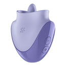 Satisfyer - tongue dancer stimolatore clitorideo con vibrazioni e pulsazioni lilla