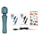 Romp - presto mini vibratore a bacchetta con testina flessibile verde