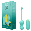 Romp - cello vibratore multifunzione a uovo turchese con telecomando