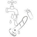 Romp - dizi dildo in silicone con ventosa tricolore 18 cm
