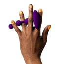 Romp - amp perle analali in silicone flessibile viola 12,5 cm viola