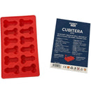 Diablo picante - 12 peni in silicone rigido da appendere a un secchiello per il ghiaccio blu