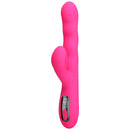 Pretty love - vibratore a coniglio multifunzione invernale con display led rosa