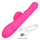 Pretty love - vibratore a coniglio multifunzione invernale con display led rosa