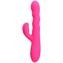 Pretty love - vibratore a coniglio multifunzione invernale con display led rosa