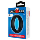 Crazy bull - elio anello per pene in silicone nero