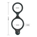 Crazy bull - anello doppio per pene e testicoli florian nero