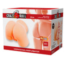 Crazy bull - olivia doppio masturbatore vibrante vaginale e anale in carne