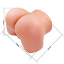 Crazy bull - julia xxl doppio masturbatore vibrante vaginale e anale in carne