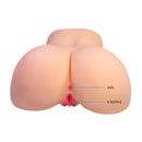 Crazy bull - liora xxl masturbatore vibrante doppio vaginale e anale