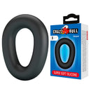 Crazy bull - vesper anello per pene in silicone super morbido nero