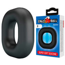 Crazy bull - anello per pene walden in silicone super morbido nero