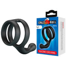 Crazy bull - yancy doppio anello per pene e testicoli nero