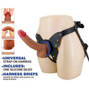 Pretty love - imbracatura strap-on yeti con dildo a ventosa