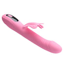 Pretty love - vibratore bella rabbit con stimolazione a farfalla e led rosa