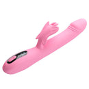 Pretty love - vibratore bella rabbit con stimolazione a farfalla e led rosa