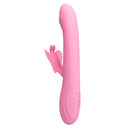 Pretty love - vibratore bella rabbit con stimolazione a farfalla e led rosa