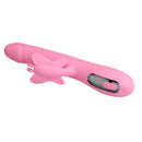 Pretty love - vibratore bella rabbit con stimolazione a farfalla e led rosa