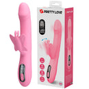 Pretty love - vibratore bella rabbit con stimolazione a farfalla e led rosa