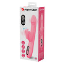 Pretty love - vibratore bella rabbit con stimolazione a farfalla e led rosa