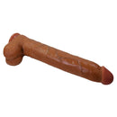 Pretty love - dany dildo realistico flessibile con ventosa 36 cm -ø- 5.6 cm marrone