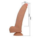 Pretty love - fabian dildo flessibile con ventosa