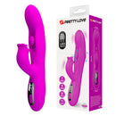 Pretty love - vibratore oscillante yalanda rabbit con display led viola