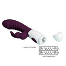 Pretty love - vibratore a coniglio naughty bunny a 30 funzioni, viola