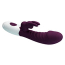 Pretty love - vibratore a coniglio naughty bunny a 30 funzioni, viola