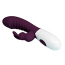 Pretty love - vibratore a coniglio naughty bunny a 30 funzioni, viola