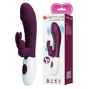 Pretty love - vibratore a coniglio naughty bunny a 30 funzioni, viola