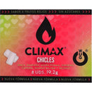 Wug climax - gomma da masticare funzionale con maca, damiana e ginseng per aumentare il desiderio e la vitalità intima. blister da 8 pezzi