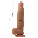 Pretty love - evander dildo flessibile e realistico con ventosa 23 cm -ø- 4.9 cm