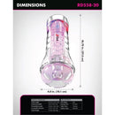 Pdx elite - viewtube xxl led trasparente stroker 27,3 cm