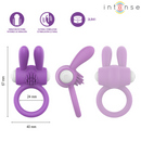 Intense - anello vibrante per pene lupps con stimolazione clitoridea viola
