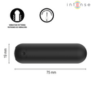 Intense - judy vibratore a proiettile ricaricabile con telecomando nero
