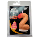 Diablo picante - candela a forma di pene nella forma del numero 2 color carne