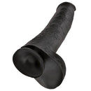 King cock - dildo realistico con testicoli 38 cm nero