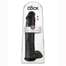 King cock - dildo realistico con testicoli 38 cm nero