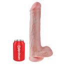 King cock - dildo realistico con testicoli e ventosa 38 cm color carne