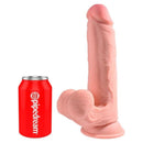 King cock plus - dildo realistico a tripla densità con testicoli oscillanti 30 cm carne