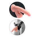 King cock plus - dildo realistico a tripla densità con testicoli oscillanti 30 cm carne